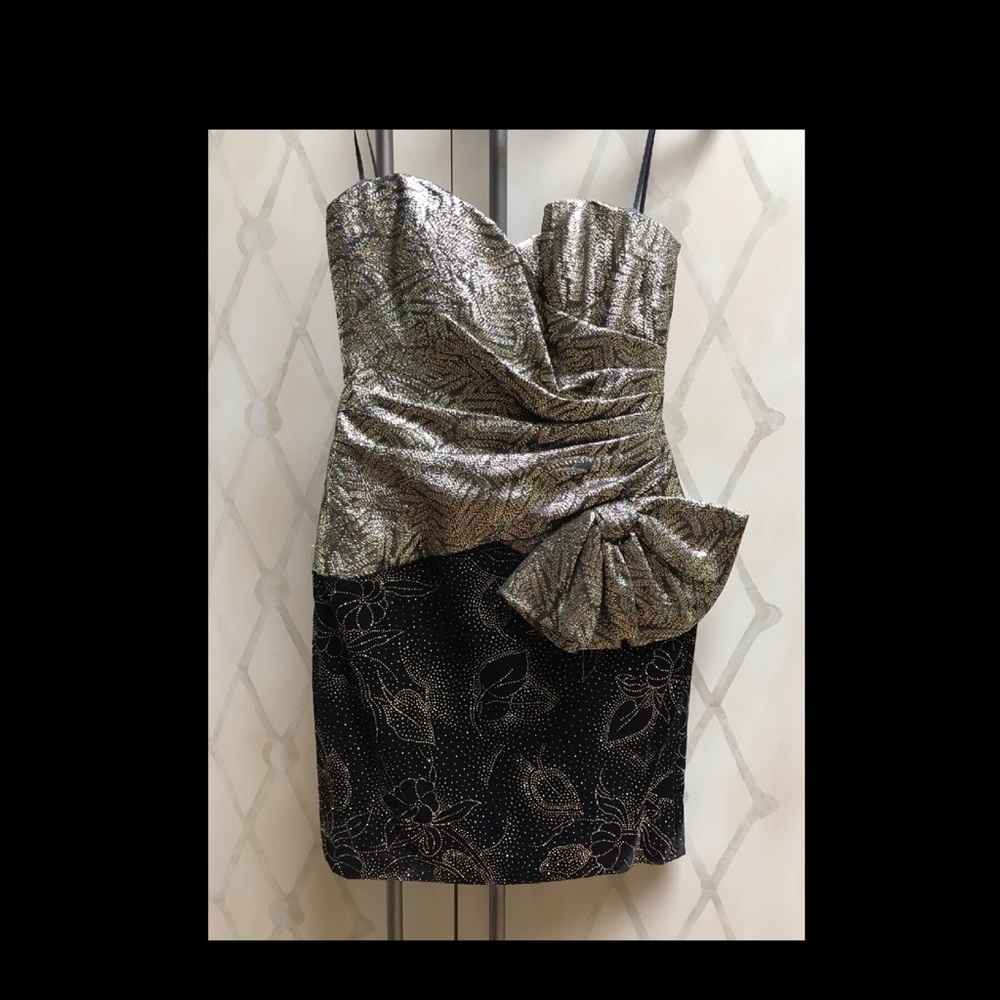 Vintage (80s) AJ Bari Brocade Dress